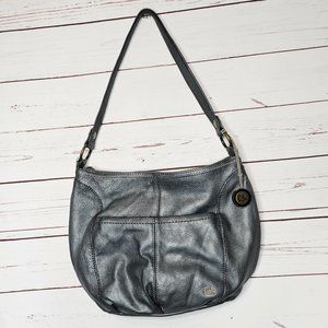 The Sak Metallic Gray Hobo Bag